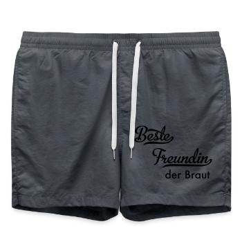 Beste Freundin der Braut - Badeshorts - Anthrazit - Vorne - AI Model Male 185 light (185cm)