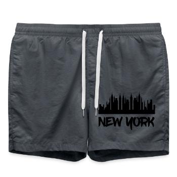 New York - Short de bain - charbon - Devant - AI Model Male 185 light (185cm)