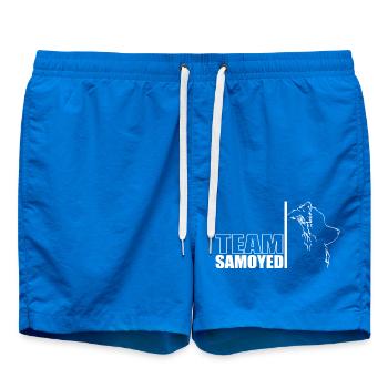TEAM Samoyed Dog Dog Samoyed Wilsigns - Swim Trunks - cobalt blue - Front