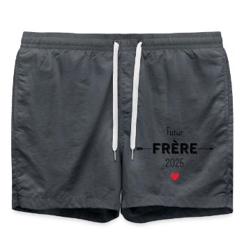 Futur frère 2025 - Short de bain - charbon - Devant - AI Model Male 185 light (185cm)