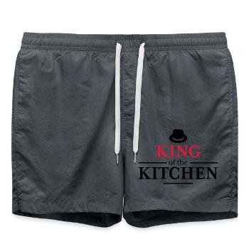 Tablier de cuisine pour homme - Short de bain - charbon - Devant - AI Model Male 185 light (185cm)