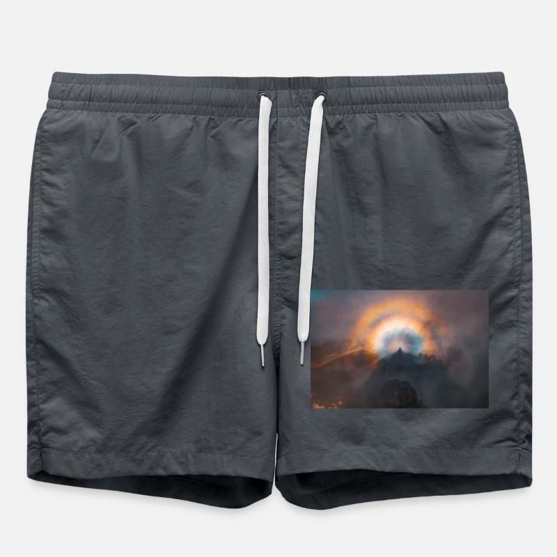 Broken Spectrum - Swim Trunks - anthracite