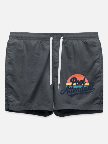Humor by the pool - Swim Trunks - anthracite