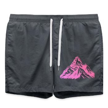 Monts de Berge - Short de bain - charbon - Devant - AI Model Male 185 light (185cm)
