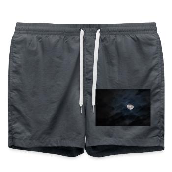 Mond - Badeshorts - Anthrazit - Vorne - AI Model Male 185 light (185cm)