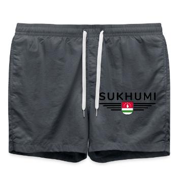 Sokhumi Design – Un must pour les fans d’Abkhazie - Short de bain - charbon - Devant - AI Model Male 185 light (185cm)