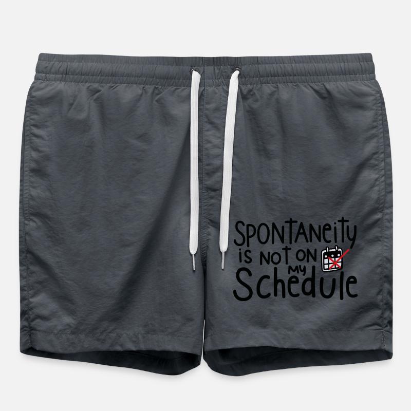 Plan instead of spontaneity - Swim Trunks - anthracite