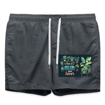 Plant lover - Badeshorts - Anthrazit - Vorne - AI Model Male 185 light (185cm)