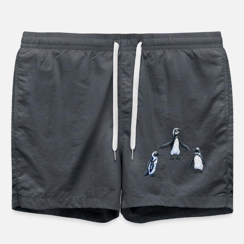 Penguins - Swim Trunks - anthracite