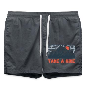 Take a hike - Swim Trunks - anthracite - Front - AI Model Male 185 light (185cm)