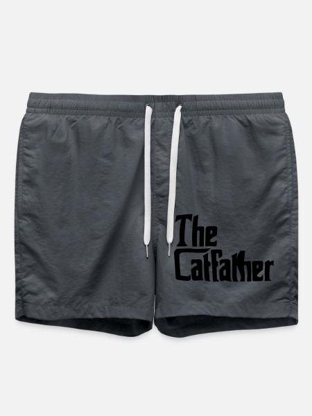der Katzenvater - Badeshorts - Anthrazit