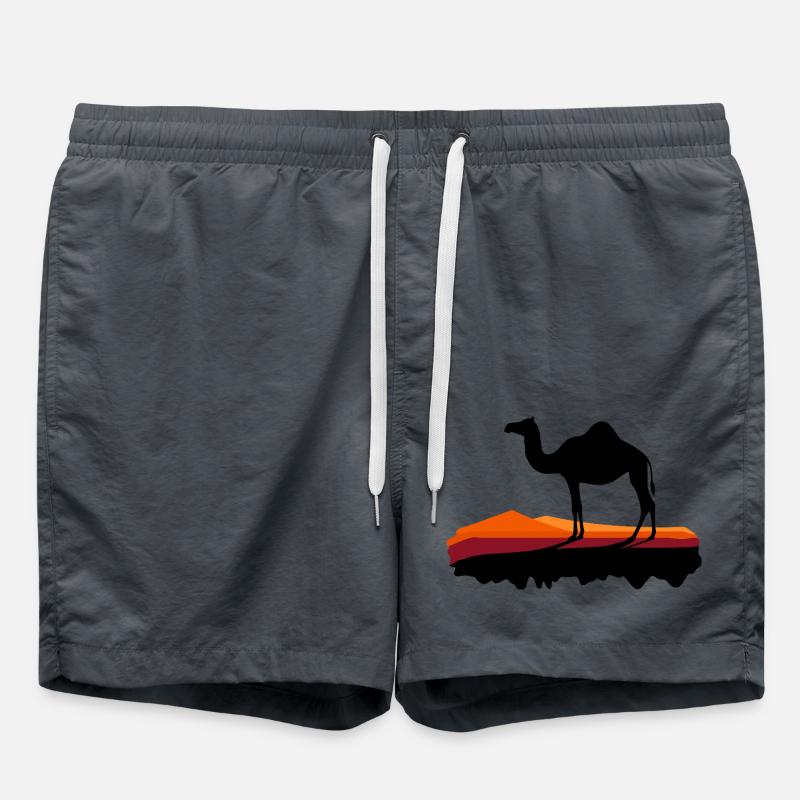 Dromedary in the evening light - Swim Trunks - anthracite
