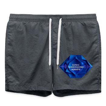 Elektronisches Musik Festival - Badeshorts - Anthrazit - Vorne - AI Model Male 185 light (185cm)
