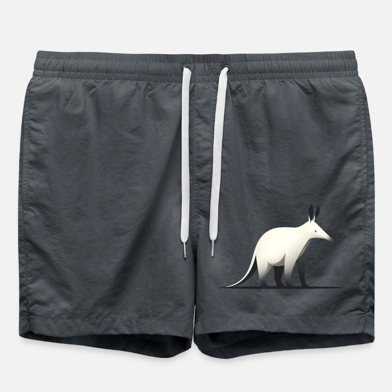Erdferkel - Badeshorts - Anthrazit