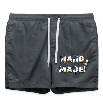 Hand Made 😄 Mit meinen Händen! - Badeshorts - Anthrazit - Vorne - AI Model Male 185 light (185cm)