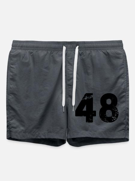 48 - Short de bain - charbon
