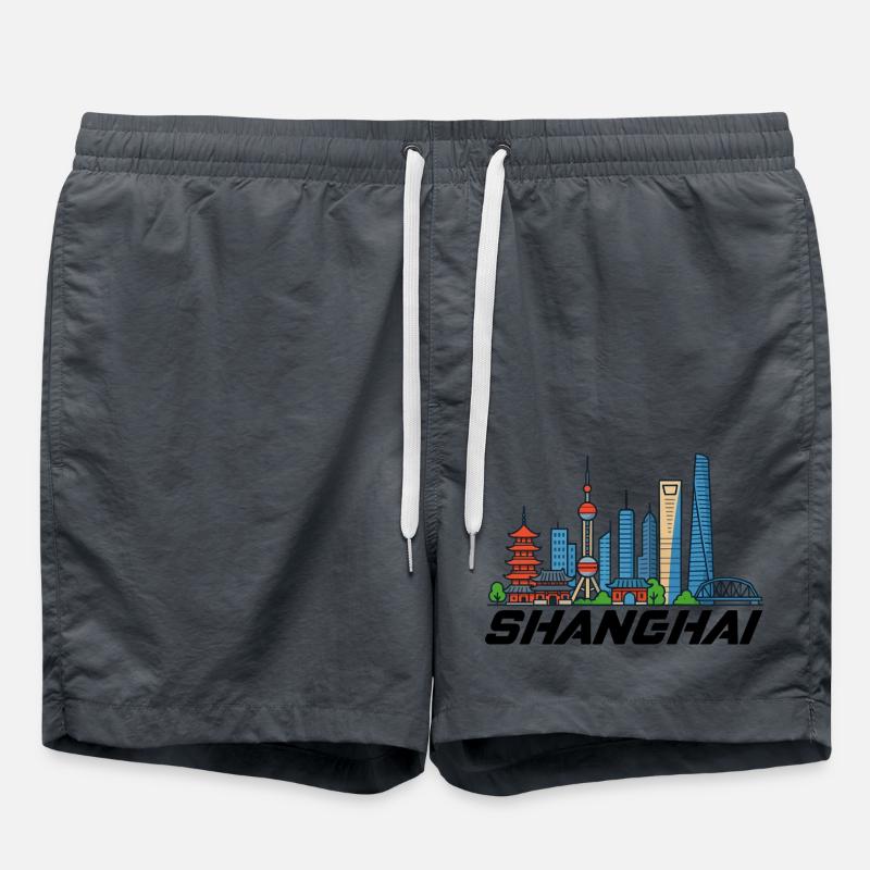 Shanghai - Swim Trunks - anthracite