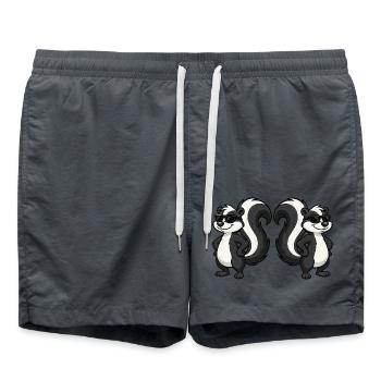 stinktier 2 - Badeshorts - Anthrazit - Vorne - AI Model Male 185 light (185cm)