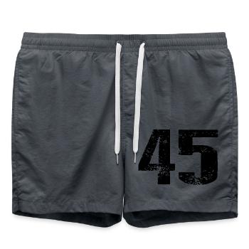 45 Number Leotard - Swim Trunks - anthracite - Front - AI Model Male 185 light (185cm)