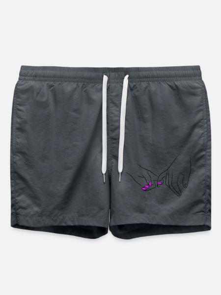 Holding Hands Couple Romantic - Swim Trunks - anthracite