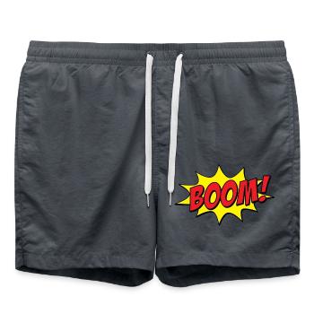 BOOM! Comic - Badeshorts - Anthrazit - Vorne - AI Model Male 185 light (185cm)