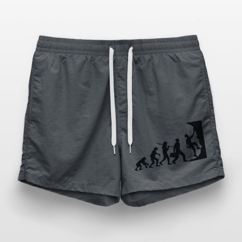 evolution evolution born steep wall climbs Swim Trunks
