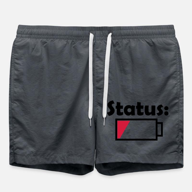 Battery status empty - Swim Trunks - anthracite