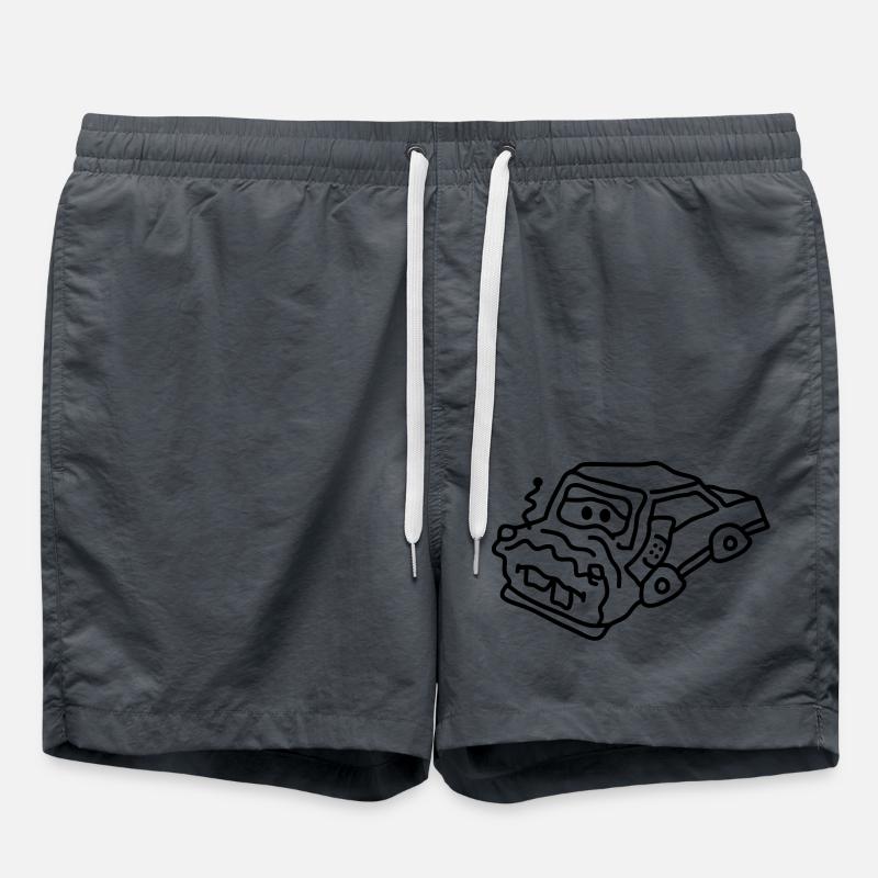 auto_accident - Swim Trunks - anthracite
