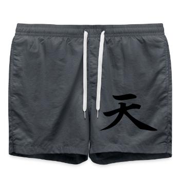 Ten (ciel) noir - Short de bain - charbon - Devant - AI Model Male 185 light (185cm)