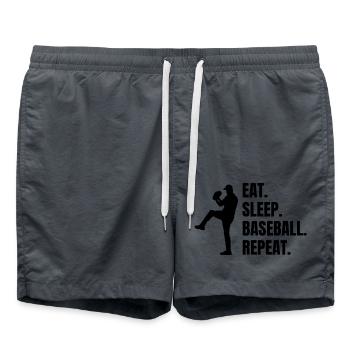 Amateurs de baseball Cadeau Baseball Baseball Baseball Game - Short de bain - charbon - Devant - AI Model Male 185 light (185cm)