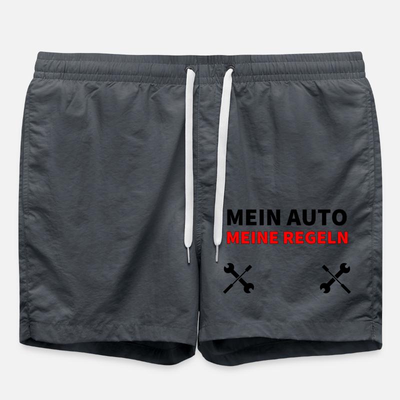Auto - Badeshorts - Anthrazit
