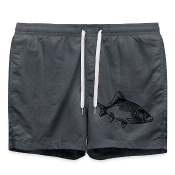 Vintage carp - fierce carp fish - Swim Trunks - anthracite - Front - AI Model Male 185 light (185cm)