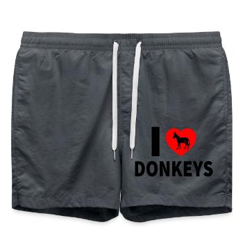 Âne - Short de bain - charbon - Devant - AI Model Male 185 light (185cm)