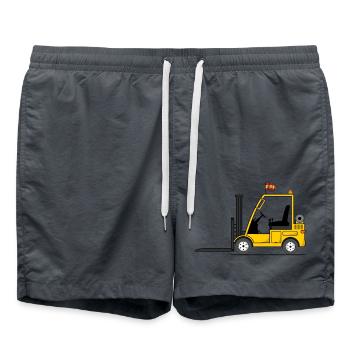Forklift Spain flag - Swim Trunks - anthracite - Front - AI Model Male 185 light (185cm)