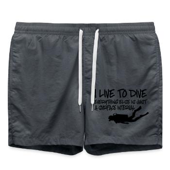 Plonger - Short de bain - charbon - Devant - AI Model Male 185 light (185cm)