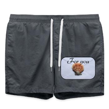 Letter for you - Swim Trunks - anthracite - Front - AI Model Male 185 light (185cm)