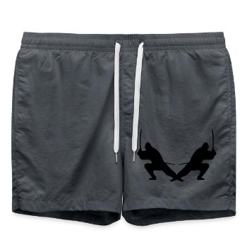 Ninjas - Short de bain - charbon - Devant - AI Model Male 185 light (185cm)