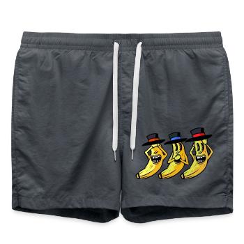 banane drôle drôle drôle banane fruit fruit - Short de bain - charbon - Devant - AI Model Male 185 light (185cm)