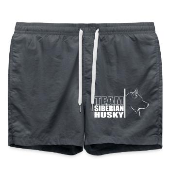 TEAM Husky de Sibérie Chien Wilsigns - Short de bain - charbon - Devant - AI Model Male 185 light (185cm)