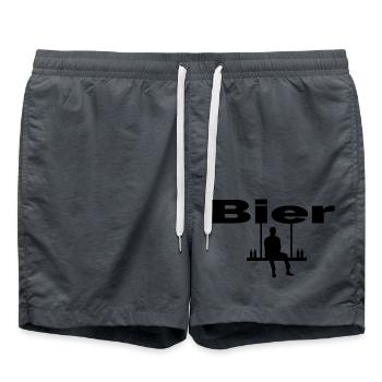 Beer - Swim Trunks - anthracite - Front - AI Model Male 185 light (185cm)
