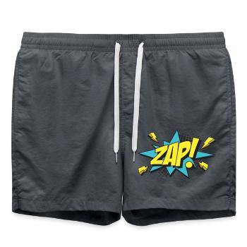 ZAP-Comic-Design - Badeshorts - Anthrazit - Vorne - AI Model Male 185 light (185cm)