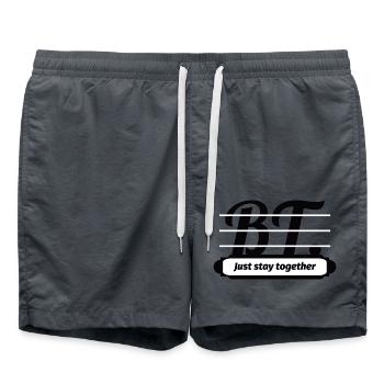 BT. - Just stay together - Badeshorts - Anthrazit - Vorne - AI Model Male 185 light (185cm)
