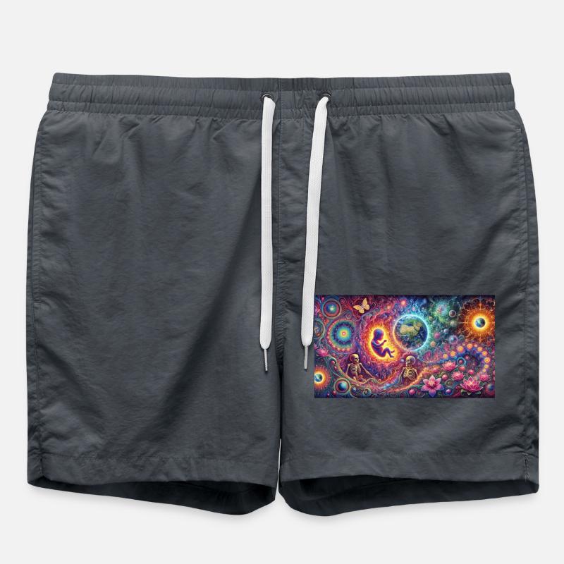 psyverse3000 - Swim Trunks - anthracite