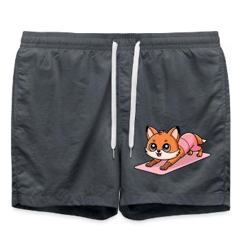 Fox Yoga - Swim Trunks - anthracite - Front - AI Model Male 185 light (185cm)