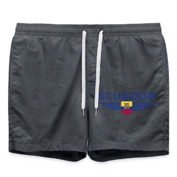 Ecuador Fans T-Shirt Design - Swim Trunks - anthracite - Front - AI Model Male 185 light (185cm)