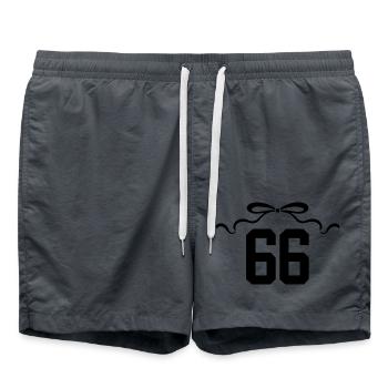 Issue 66 Knot - 66th Anniversary - Swim Trunks - anthracite - Front - AI Model Male 185 light (185cm)