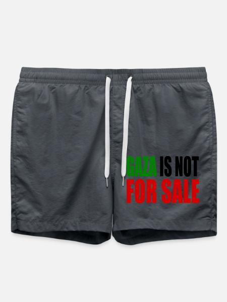 gaza is not for sale - Swim Trunks - anthracite