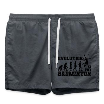 Badminton Evolution Silhouette - Swim Trunks - anthracite - Front - AI Model Male 185 light (185cm)