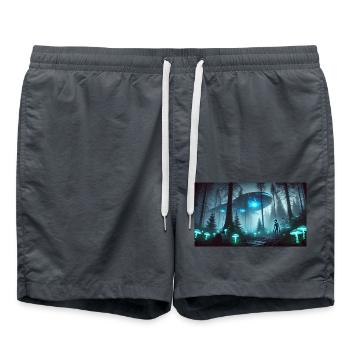 DC60B654 E4B5 48B1 872E EBB088AFF025 - Badeshorts - Anthrazit - Vorne - AI Model Male 185 light (185cm)