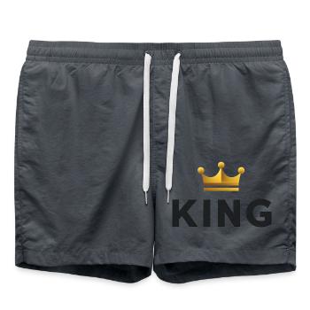 Tu es le roi - Short de bain - charbon - Devant - AI Model Male 185 light (185cm)